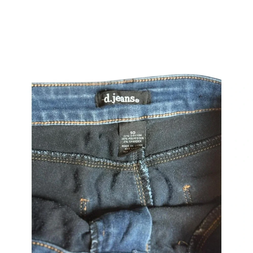d.jeans Women's Denim Shorts Size 10 Blue Jean Shorts Stretch Mid‎ Rise